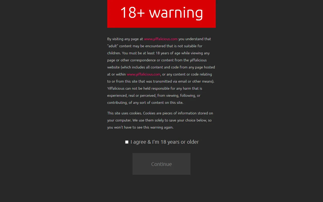 Screenshot of Yiffalicious